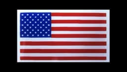 20 Mil American Flag Helmet Decal Set Of 50
