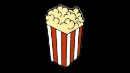 Popcorn Lapel Enamel Pin - Multicolor