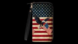 American Flag & Eagle Wallet - Multicolor