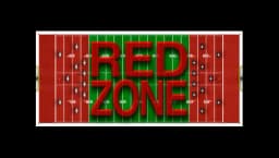 American Football Field Red Zone Sticker