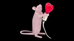 Mouse Valentine's Day Lamp