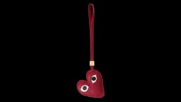 Heart Bag Charm - Red