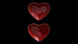 Mini Heart Bowls Set Of 2