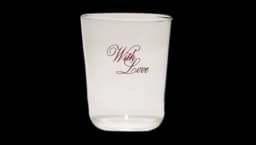 Glass Tumbler "With Love"