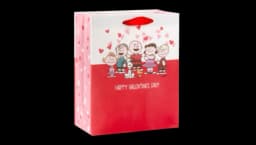 Gang On Medium Valentine's Day Gift Bag - Red/White