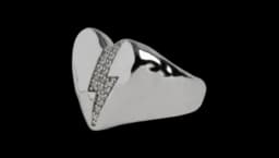 Heartbreaker Flash Ring - Silver