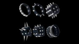 Punk Studded Bracele 6 Pieces
