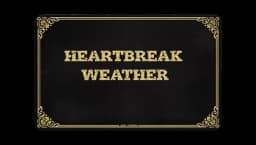 Heartbreak Weather Doormat - Black/Gold