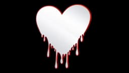 Acrylic Melting Heart Mirror Decoration