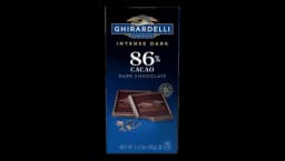 Intense Dark 86% Cacao Chocolate Bar 90g