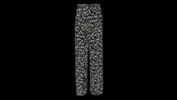 Logo-Print Pajama Pants - Black/Grey
