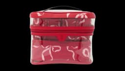 Lipstick Red Bows 4In1 MakeUp Bag - Red