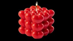 Heart Shape Candle Berry Scent
