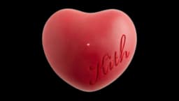 Script Heart Scented Candle - Fame