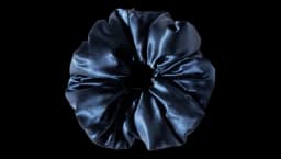 Midnight Blue Pillow Scrunchie - Midnight Blue