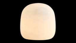 Semi-Oval Alabaster Table Lamp