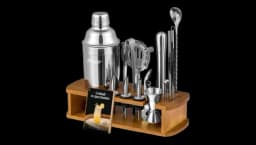 Cocktail Shaker Set Bartender Kit - Silver