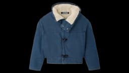 Le Duffle De-Nimes Hooded Jacket - Navy Blue