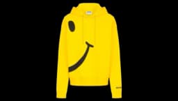 Smiley Organic Cotton Sweatshirt - Yellow/Black