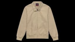 Harrington Style Short Jacket - Beige Brown
