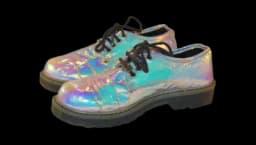 Lace-Up Iridiscent Shoes Pre-Owned