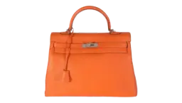 Kelly 35 Two-Way Handbag - Tangerine Orange Pre-Owned