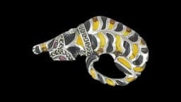 Jaguar Enamel Silver Brooch