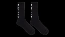 Logo-Embellished Ribbed Socks - Black