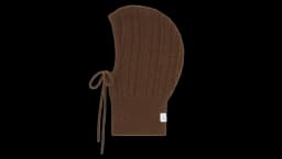 Cable Knit Hood - Brown