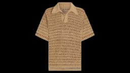 Woven T-shirt - Beige