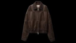 Leather Blouson - Brown