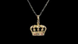 Royal Pendant - 18kt Yellow Gold, Rubies/Sapphires