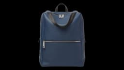 Lui Leather Backpack - Dark Blue 
