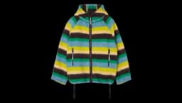 Sherpa Hoodie - Multicolor Stripes