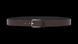 Essential Grained Leather Belt - Brown