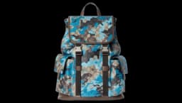 GG large backpack - Blue GG Fabric