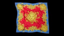 Printed Silk Twill Scarf 90 cm - Multicolor