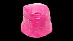 Pocket-Detail Bucket Hat - Hot Pink