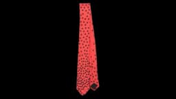 Polka-Dot Silk Tie - Red