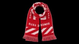 S-BISC Jacquard Scarf - Red/White