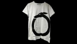 Greyhound Logo T-Shirt - White/Black Pre-Owned