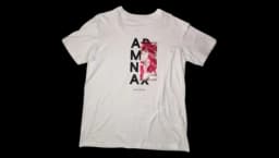 Graphic T-Shirt AX Logo Print - White/Purple Pre-Owned