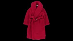 Faux Fur Coat - Red