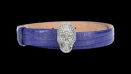 Skull Crystal Belt - Purple