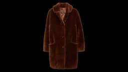 Shearling Coat - Cognac