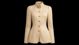 Silk Crepe Jacket - Gold