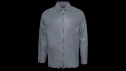 L-Mart-B zip-Front Leather Jacket - Grey