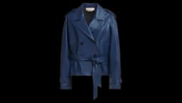 Short Nappa Trench - Blue