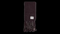 Fringed Scarf - Dark Brown