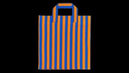 Striped Tote Bag - Blue/Orange